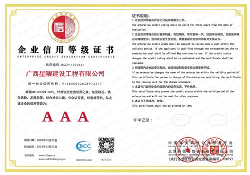 3A信用等级证书（企业信用等级总）